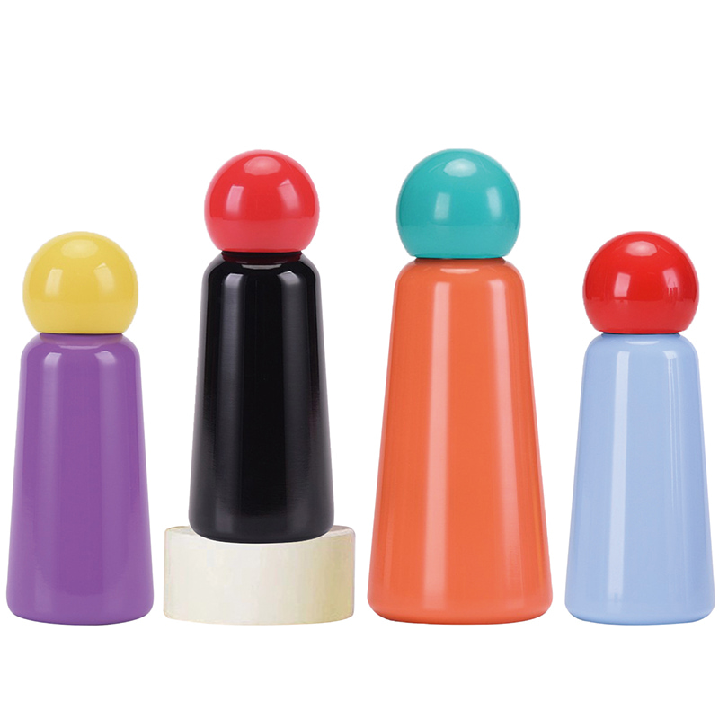 Conical Shape Cola Thermos With Ball Shape Lid