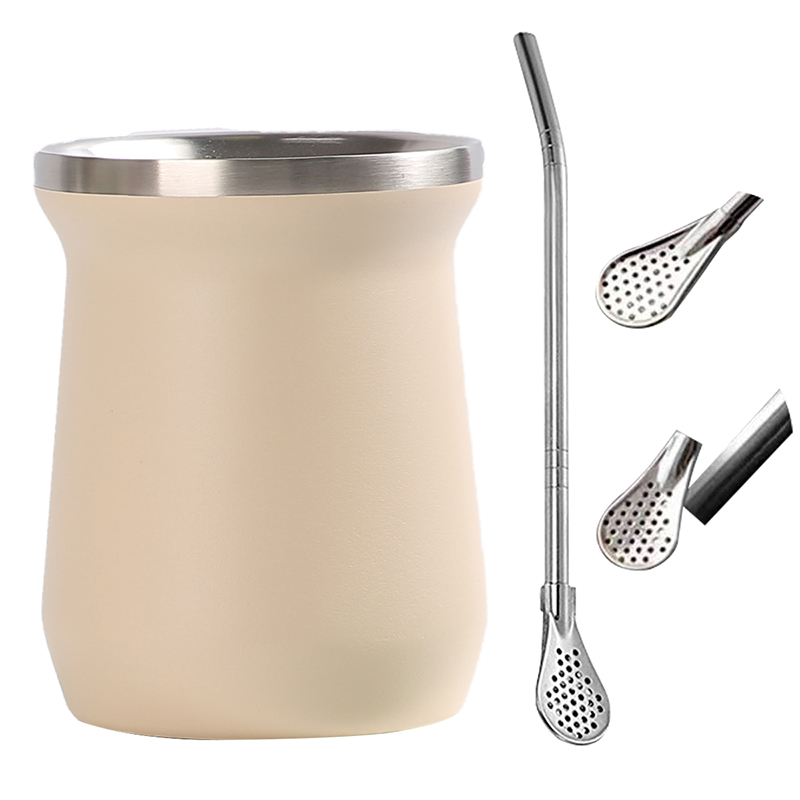 Cute Mini 8oz Mate Mug with Straw Spoon