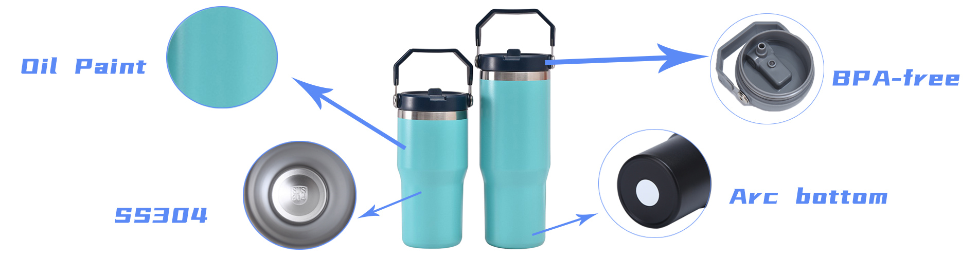 20/30oz auto mug material