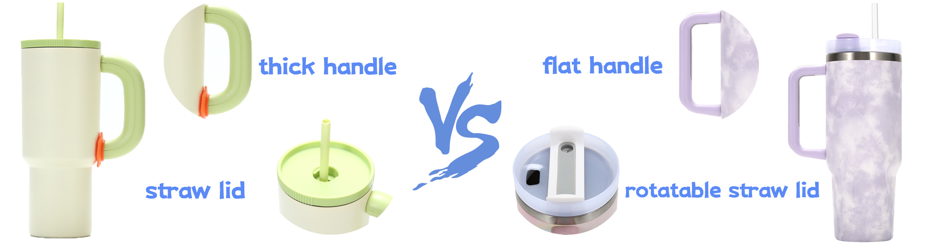 differences of 2 styles 40oz auto mug