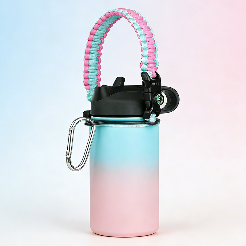 Colorful umbrella rope for thermos